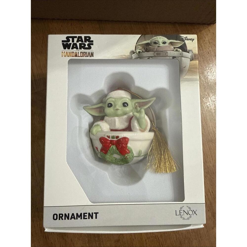 Lenox Grogu Christmas Ornament Cute Star Wars Character Baby Yoda New 4.5”